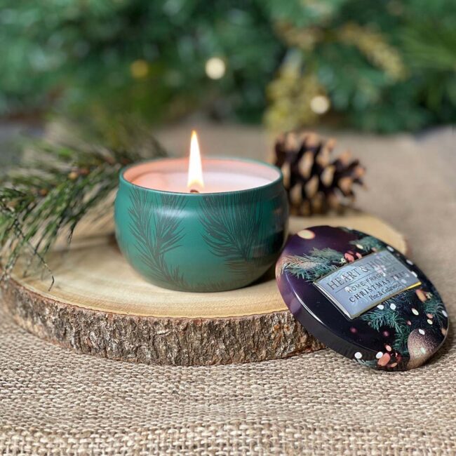 HISTORY & HERALDRY TIN CANDLE CHRISTMAS TREE