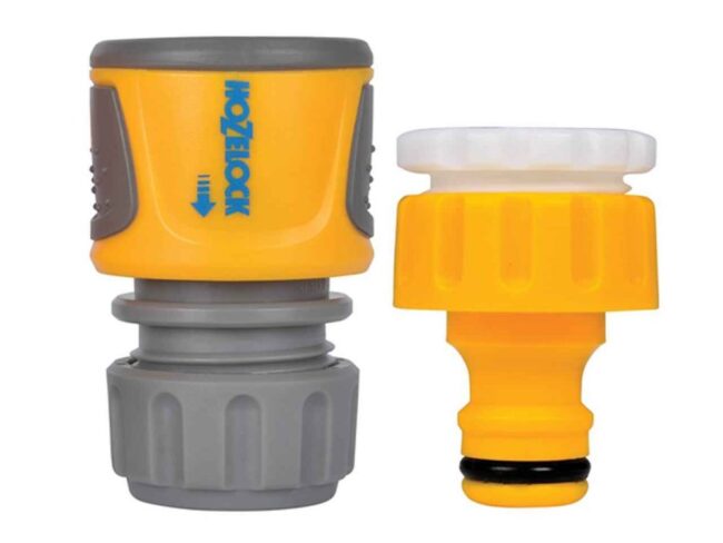 HOZELOCK SOFT TOUCH HOSE END CONNECTOR AND THREADED TAP CONNECTOR