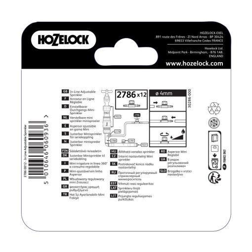 HOZELOCK 4MM 360° ADJUSTABLE SPRINKLER (12 PACK) - Image 3