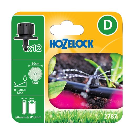 HOZELOCK 4/13MM 360° ADJUSTABLE SPRINKLER (12 PACK)