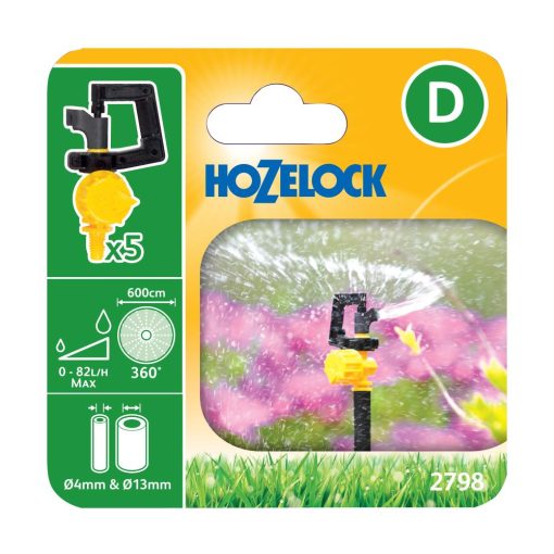 HOZELOCK 4/13MM 360° ADJUSTABLE SPRINKLER (5 PACK)