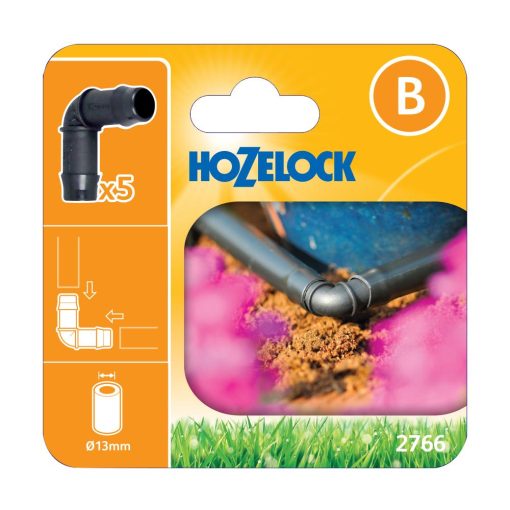 HOZELOCK 13MM 90° ELBOW CONNECTOR (5 PACK)