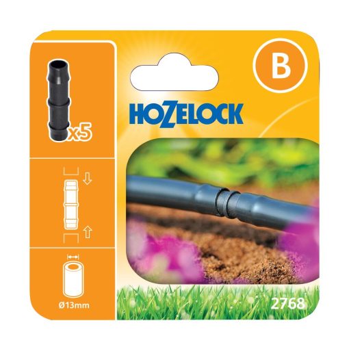 HOZELOCK 13MM STRAIGHT CONNECTOR (5 PACK)