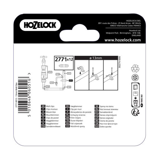HOZELOCK 13MM WALL CLIP (12 PACK) - Image 2
