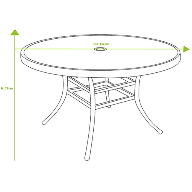 HARTMAN BERKELEY 6 SEAT ROUND BRONZE - Image 4
