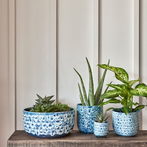 Ivyline Sapphire Reactive Glaze Pot