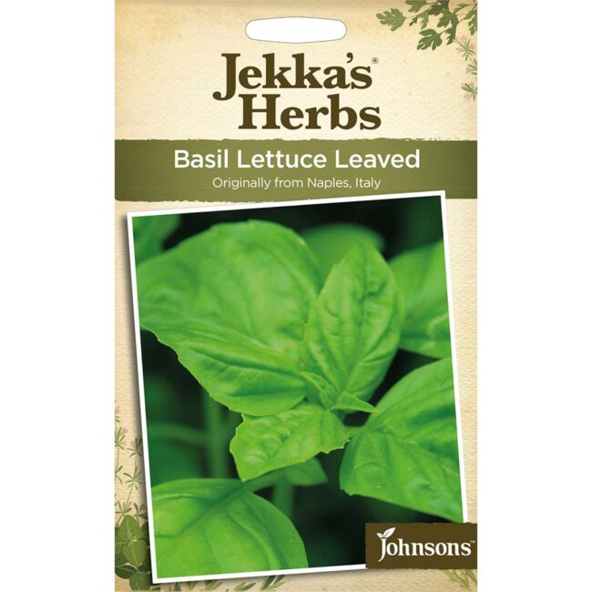 JOHNSONS JEKKA'S - BASIL LETTUCE LEAVED SEEDS