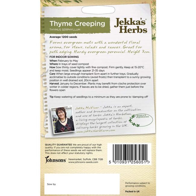 JOHNSONS JEKKA'S - THYME CREEPING SEEDS - Image 2