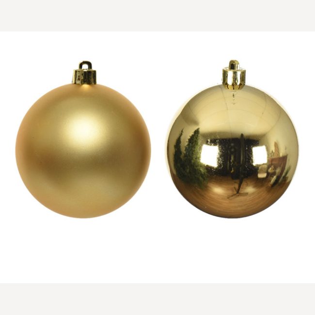 DECORIS GOLD GLASS BAUBLE TUB SMALL - Image 2