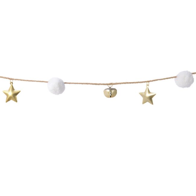 EVERLANDS POMPOMS & BELLS GARLAND