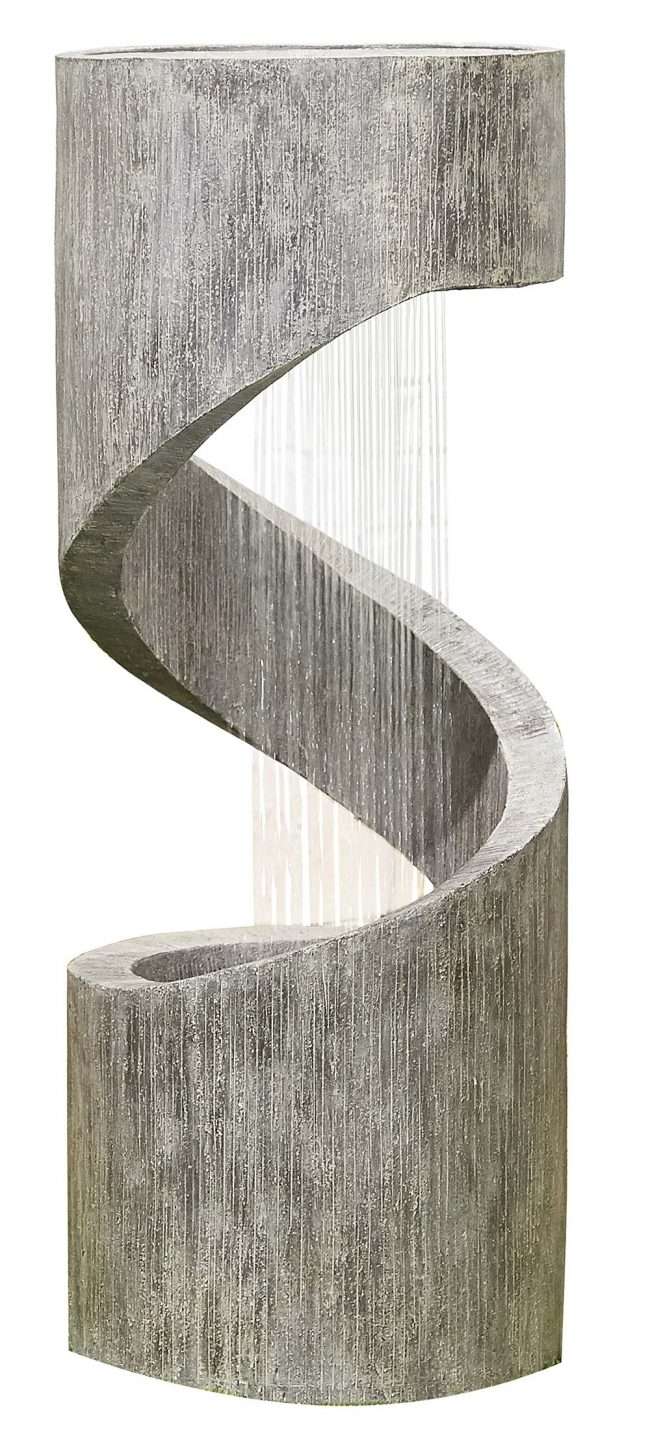 Kelkay Self Contained Water Feature Spiral Showers with LED lights