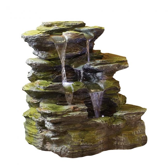 Kelkay Self Contained Water Feature Como Springs with LED lights