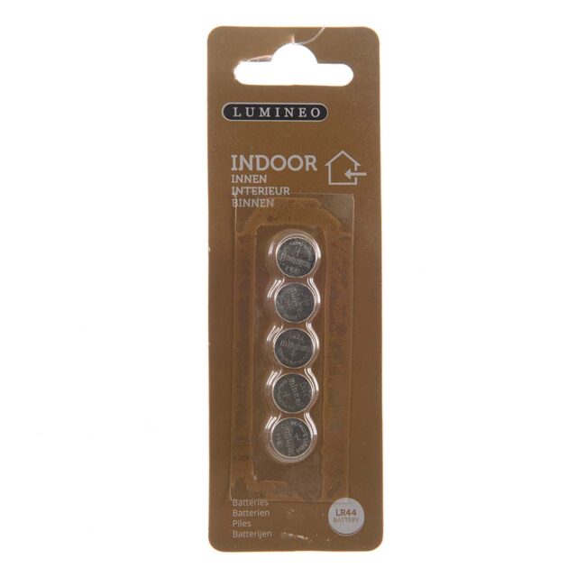 LUMINEO CELL BATTERRY 5 PACK LR44