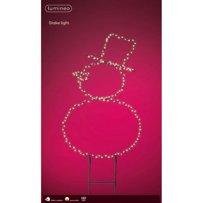LUMINEO LED WIRE SNOWMAN FRAME WARM WHITE - Image 2