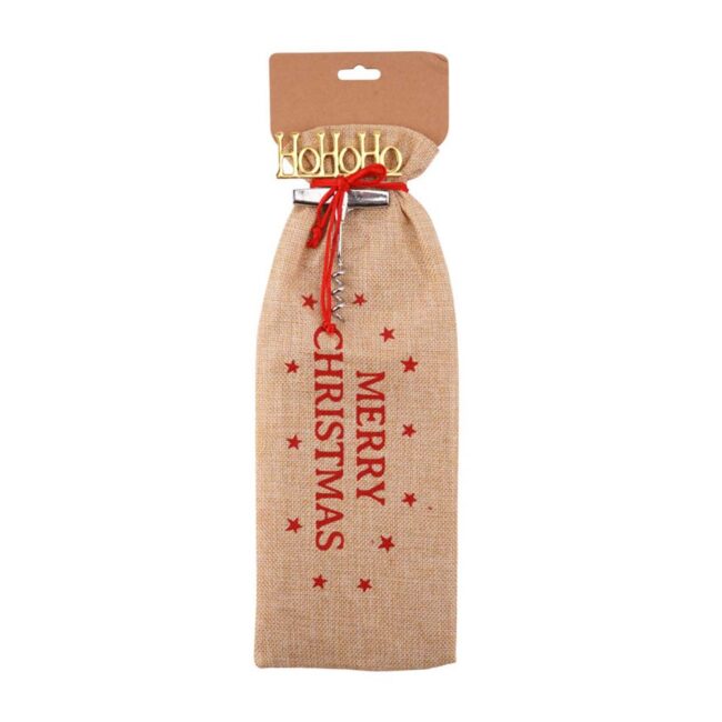 CGB GIFTWARE MERRY XMAS BAG AND BOTTLE OPENER