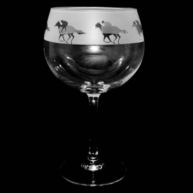 MILFORD GIN BALLOON GLASS AT THE RACES