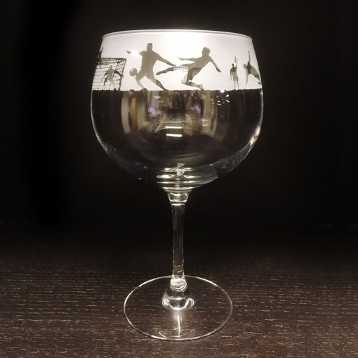 MILFORD GIN BALLOON GLASS FOOTBALL