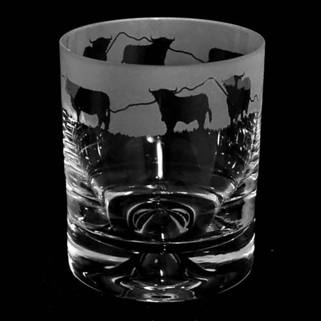 MILFORD WHISKY TUMBLER GLASS HIGHLAND