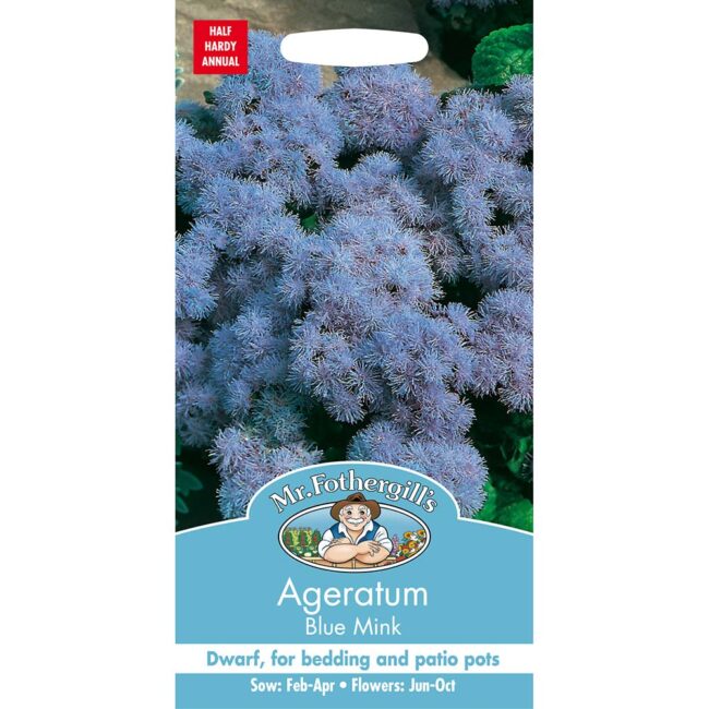 MR FOTHERGILL'S - AGERATUM BLUE MINK SEEDS