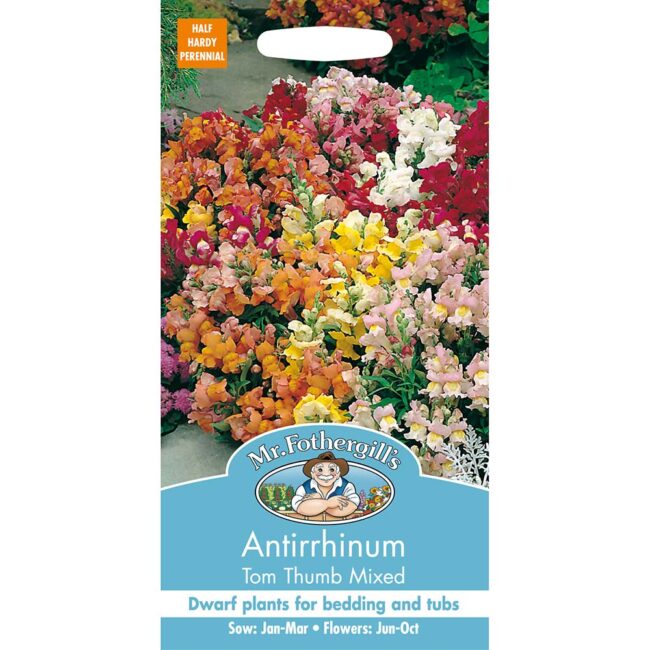 MR FOTHERGILL'S - ANTIRRHINUM TOM THUMB MIXED SEEDS