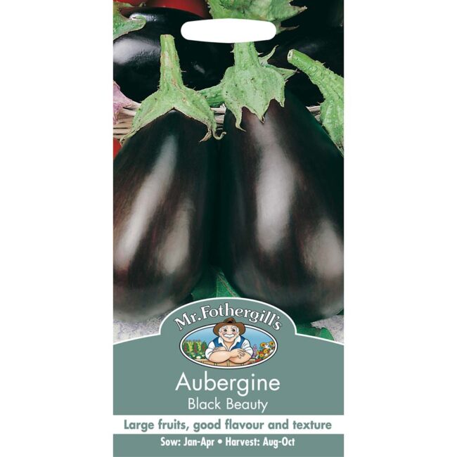 MR FOTHERGILL'S - AUBERGINE BLACK BEAUTY SEEDS