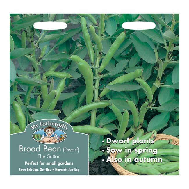 MR FOTHERGILL'S - BROAD BEAN THE SUTTON (DWARF) SEEDS
