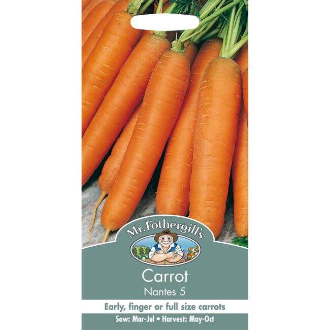 MR FOTHERGILL'S - CARROT NANTES 5 SEEDS