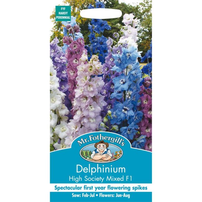 MR FOTHERGILL'S - DELPHINIUM HIGH SOCIETY MIX SEEDS