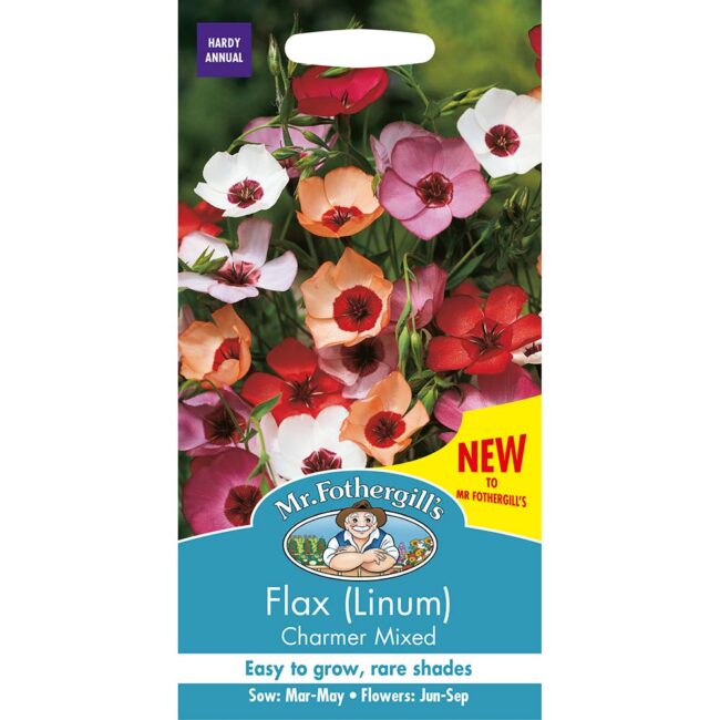 MR FOTHERGILL'S - FLAX (LINUM) CHARMER MIXED SEEDS