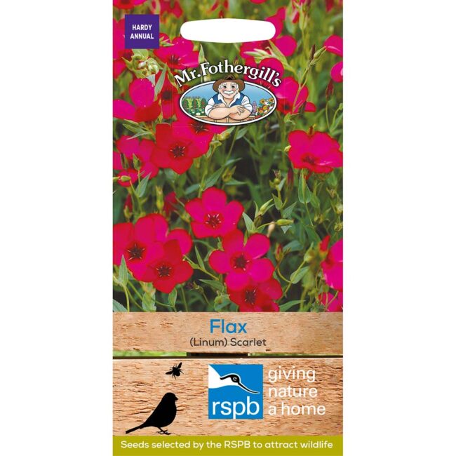 MR FOTHERGILL'S - FLAX (LINUM) SCARLET SEEDS