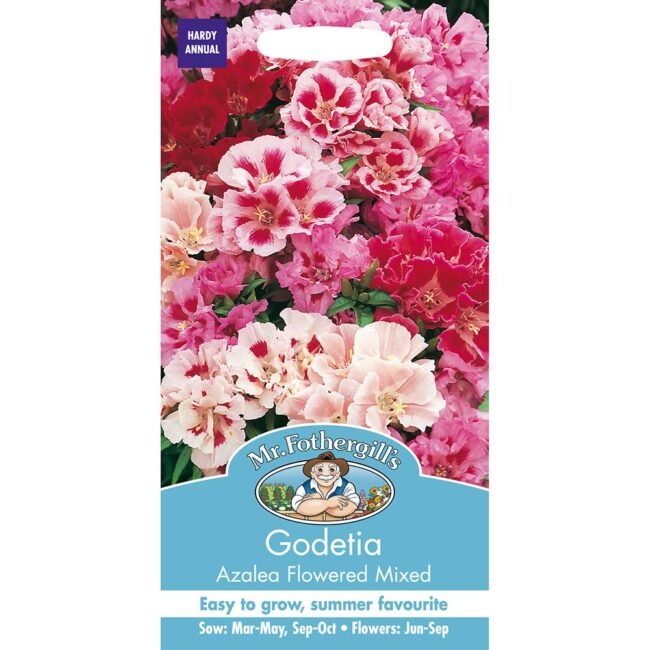 MR FOTHERGILL'S - GODETIA AZALEA FLOWERED MIXED SEEDS