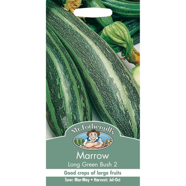 MR FOTHERGILL'S - MARROW LONG GREEN BUSH 2 SEEDS