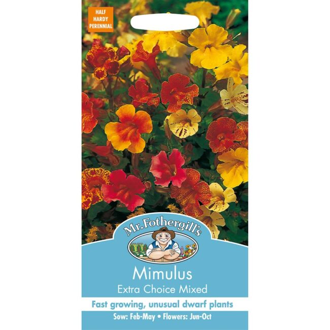 MR FOTHERGILL'S - MIMULUS EXTRA CHOICE MIXED SEEDS