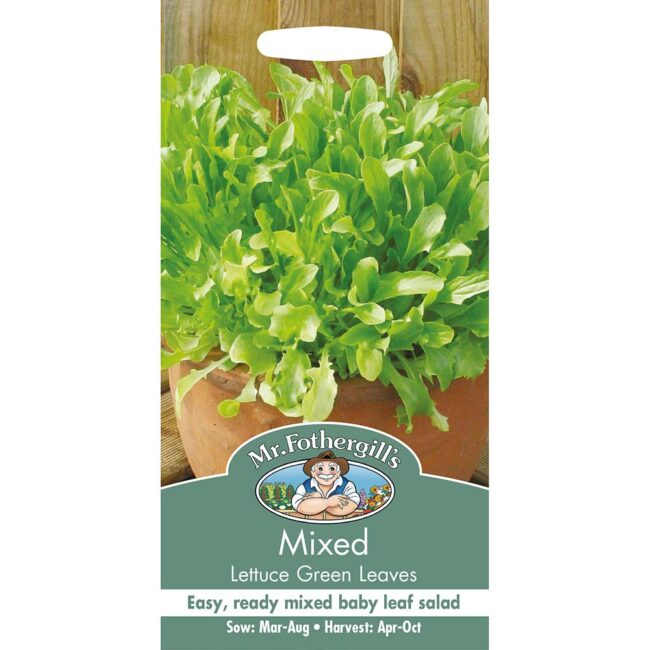 MR FOTHERGILL'S - MIXED LETTUCE GREEN LEAVES SEEDS