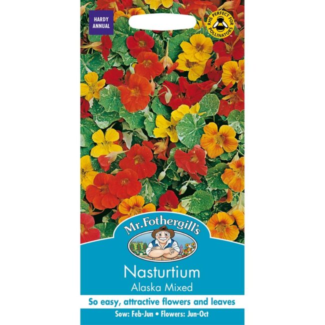 MR FOTHERGILL'S - NASTURTIUM ALASKA MIXED SEEDS