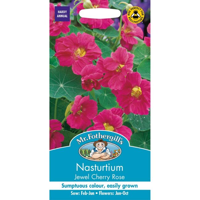 MR FOTHERGILL'S - NASTURTIUM JEWEL CHERRY ROSE SEEDS