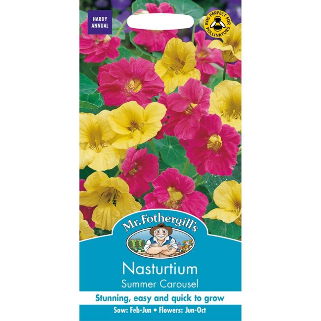 MR FOTHERGILL'S - NASTURTIUM SUMMER CAROUSEL SEEDS