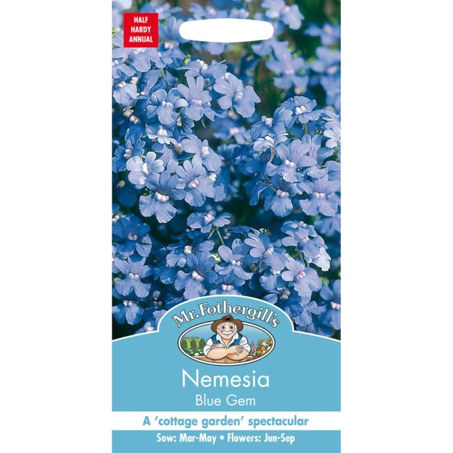 MR FOTHERGILL'S - NEMESIA BLUE GEM SEEDS