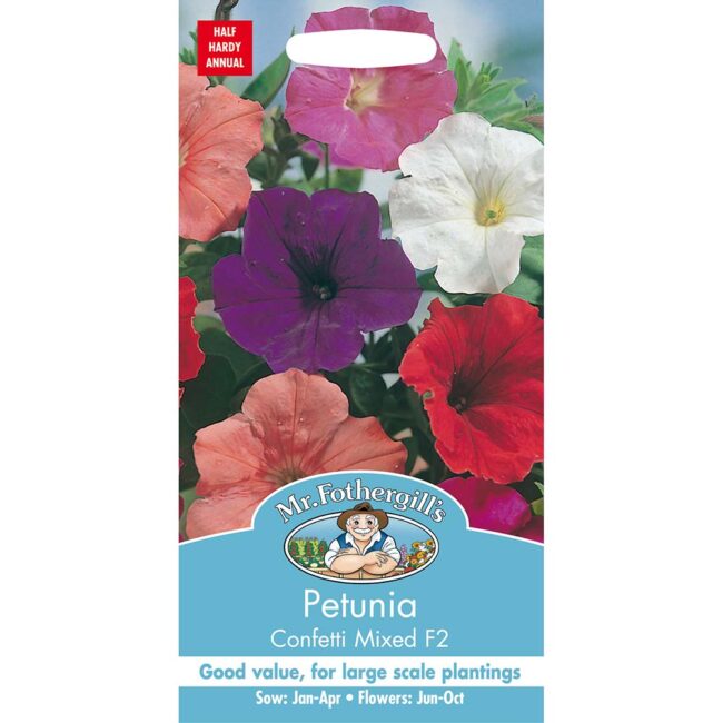 MR FOTHERGILL'S - PETUNIA CONFETTI MIXED F2 SEEDS