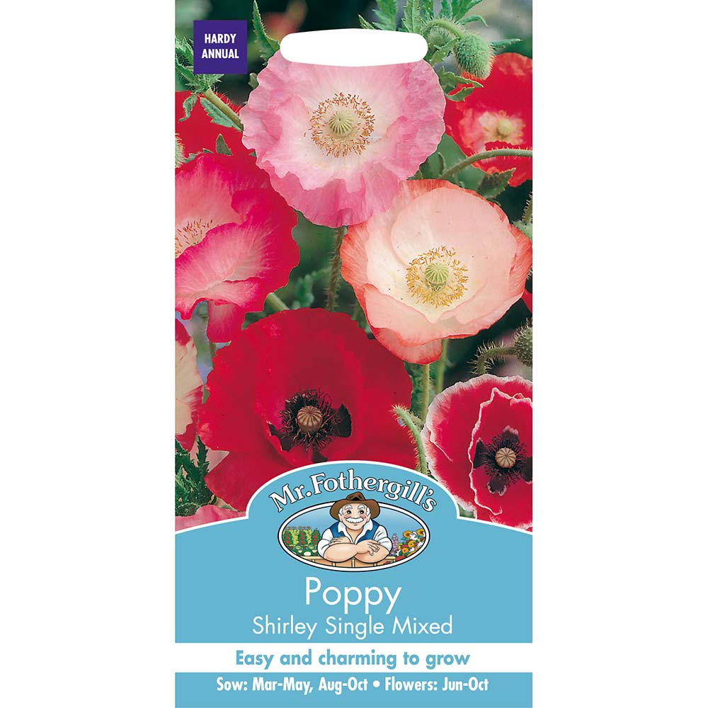 MR FOTHERGILL'S - POPPY SHIRLEY SINGLE MIXED SEEDS