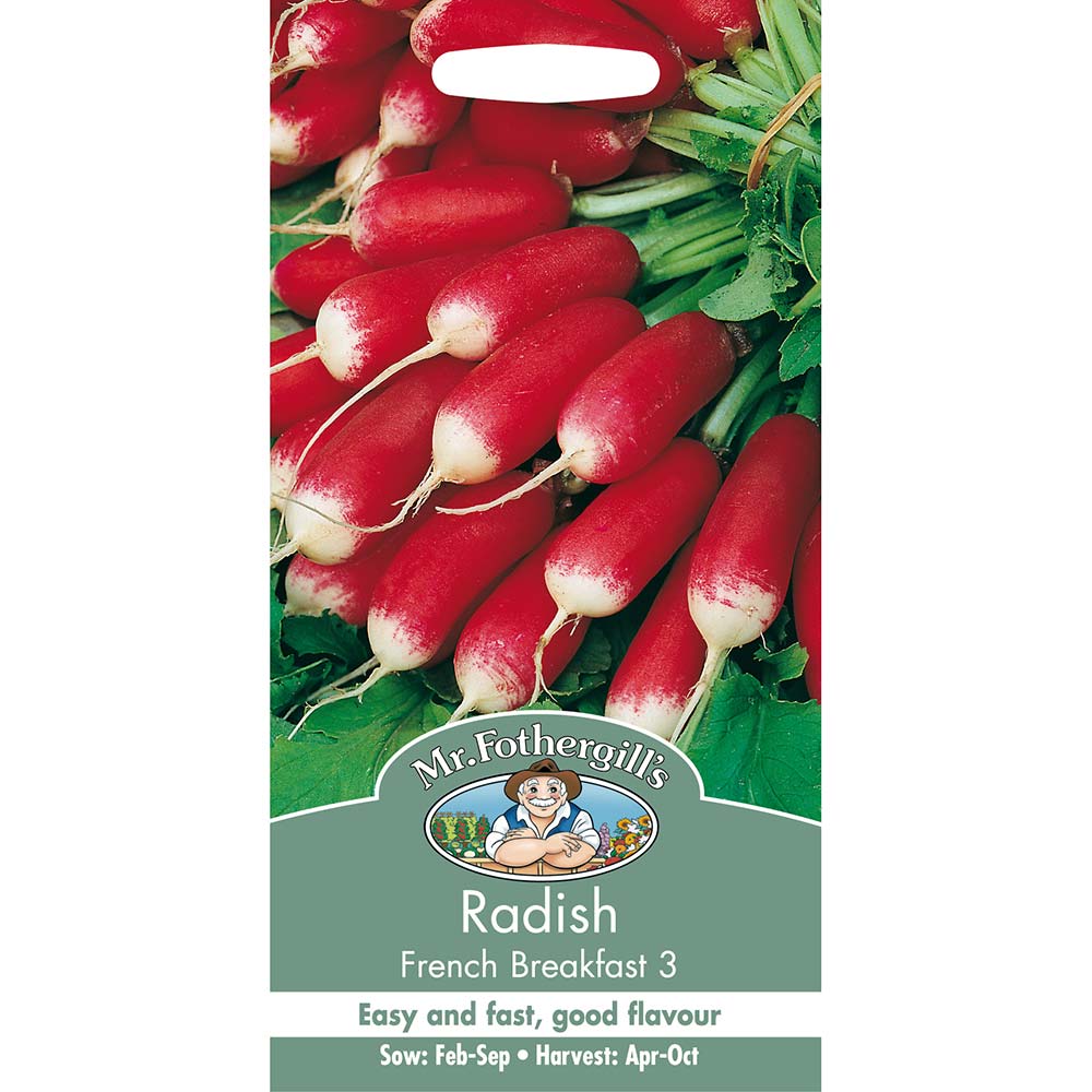 MR FOTHERGILL'S - RADISH FRENCH BREAKFAST 3 SEEDS