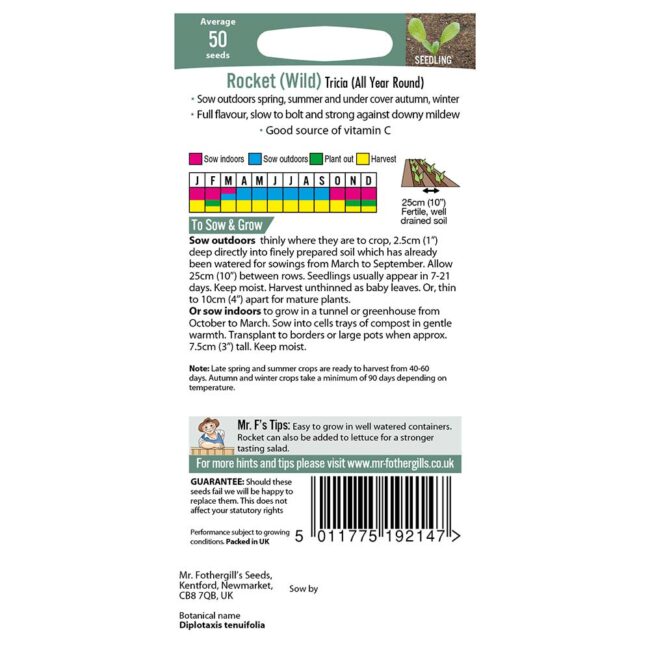 MR FOTHERGILL'S - ROCKET WILD TRICIA ALL SEEDS - Image 2