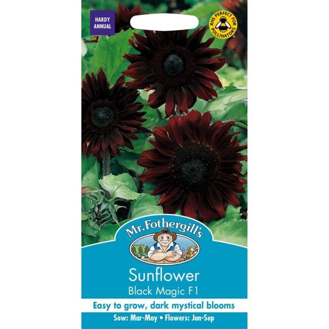 MR FOTHERGILL'S - SUNFLOWER BLACK MAGIC F1 SEEDS