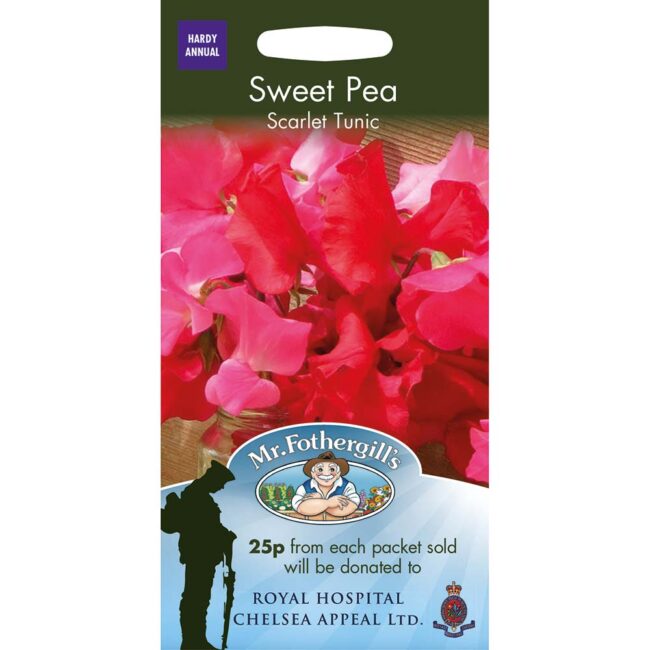 MR FOTHERGILL'S - SWEET PEA SCARLET TUNIC SEEDS