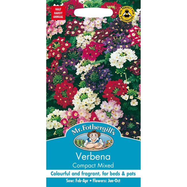 MR FOTHERGILL'S - VERBENA COMPACT MIXED SEEDS