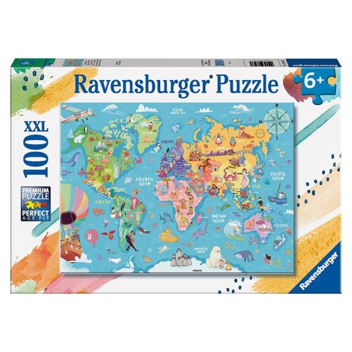Map Of The World 100 Piece Puzzle