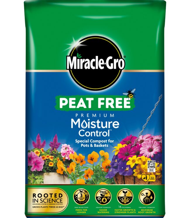 Miracle-Gro® Peat Free Premium Moisture Control™ Compost Pots & Baskets