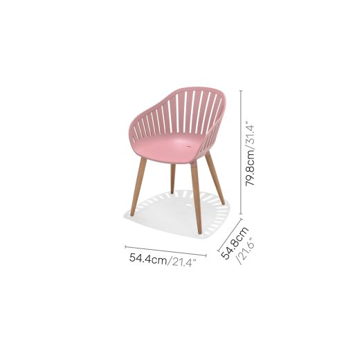 LIFESTYLE GARDEN NASSAU CARVER EASY CHAIR PEONY PINK - Image 4