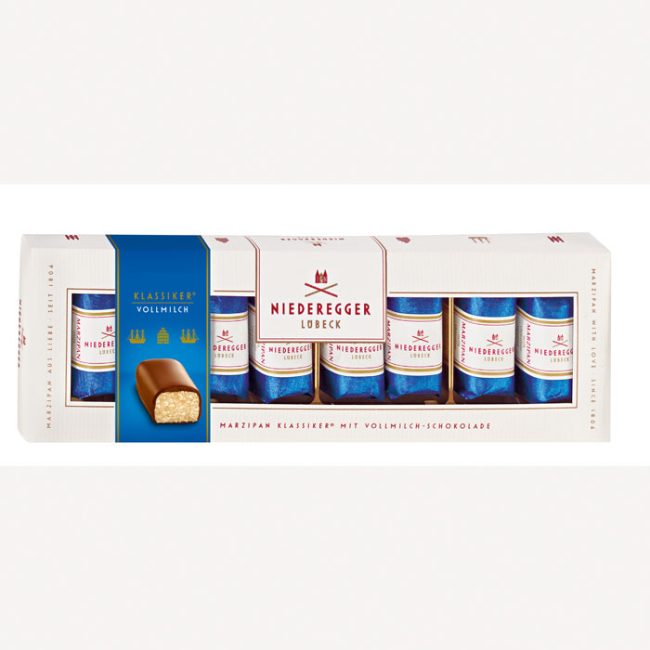 NIEDEREGGER MILK CHOCOLATE MARZIPAN MINI LOAVES