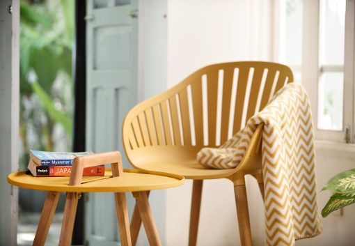 LIFESTYLE GARDEN NASSAU CARVER EASY CHAIR HONEY YELLOW - Image 3
